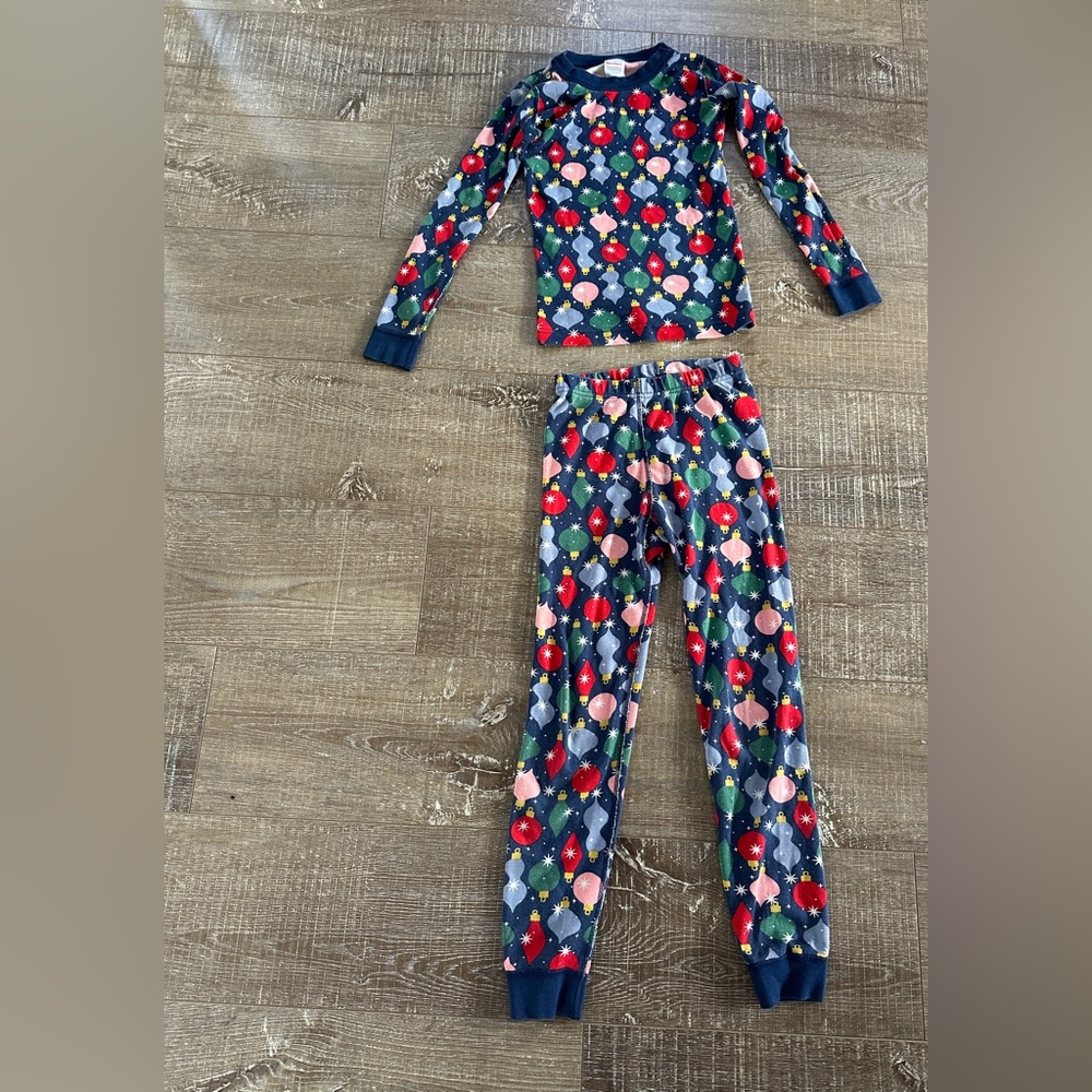 Hanna Andersson Holiday HannaJams™ Pajama Set - Shiny Ornaments size 8 (130 cm)